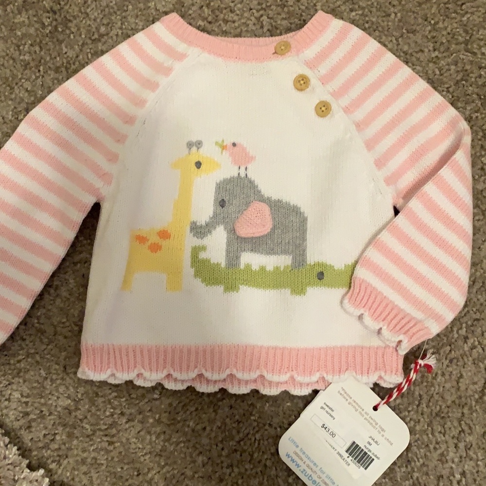 6M zoo sweater NWT